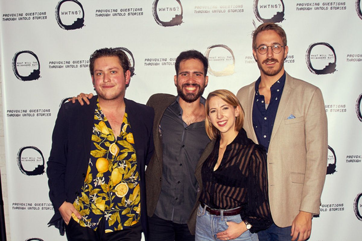 James Clements, Jorge Morales Pico, Ana Cristina da Silva and Sam Hood Adrain at 